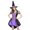 Purple, variant on FASHOFT Women's Halloween Costumes Sorceress Role Play Cosplay Outfit Stage Performance Masquerade Party Fancy Dress Up Halloween Costume L