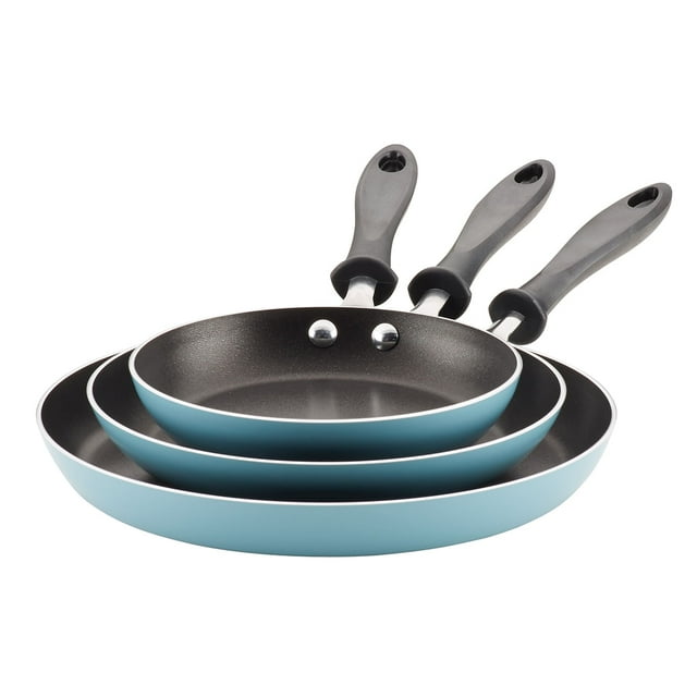 Set x 3 sartenes 20cm+25cm+30cm. Farberware Reliance. Aluminio. Antiadherent Diamond Max® . Azul Aqua.
