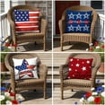 thumbnail image 5 of Kbndieu 4th of July Decorations Pillow Covers 18x18 Inch Set of 4 Independence Day Patriotic Throw Pillow Case American Flag Stars and Stripes Cushion Case for Sofa Couch Bed Home Outdoor, 5 of 7