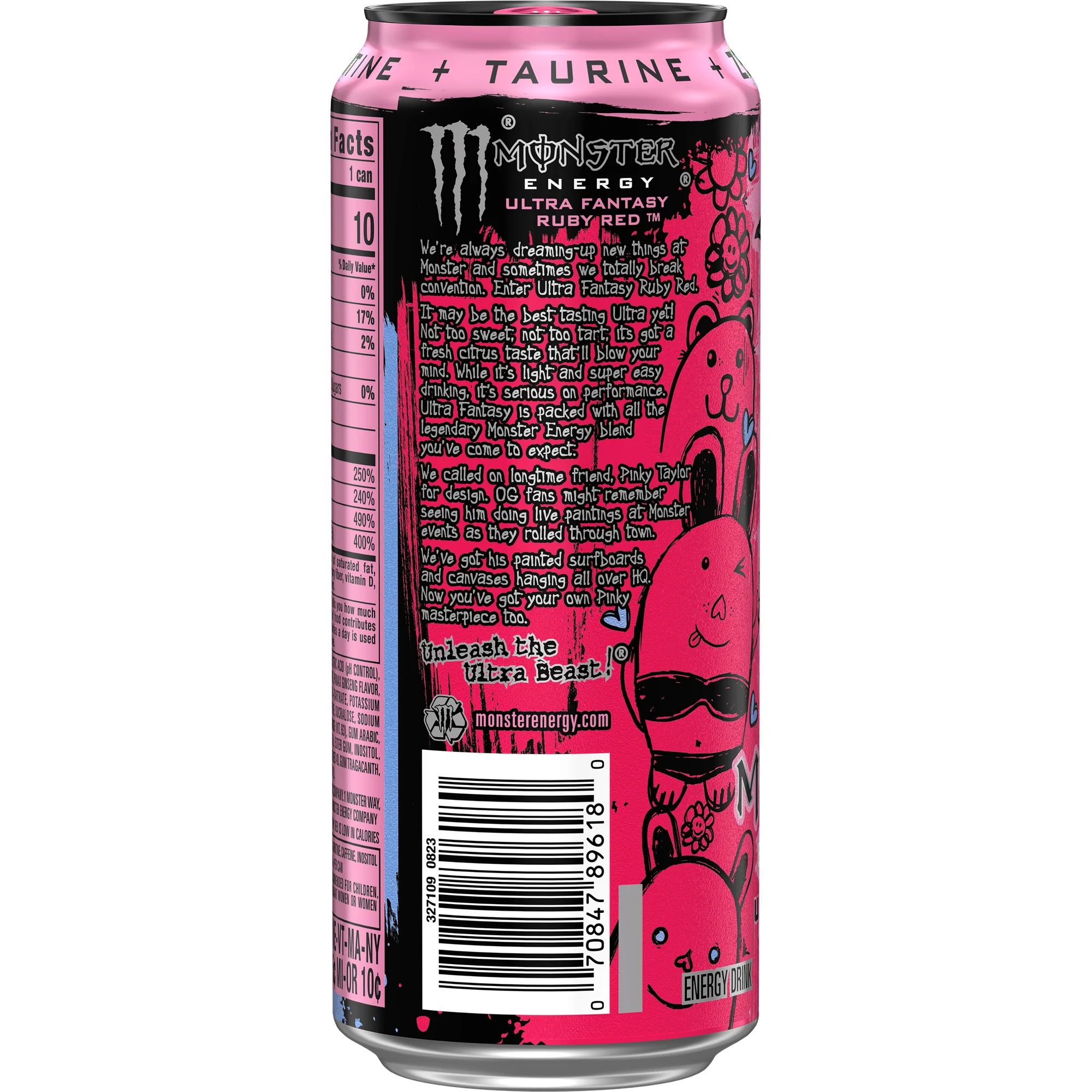 Monster Energy Ultra Fantasy Ruby Red, 16 Oz Can - Walmart.com