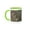 Green/White, variant on 3drose, Footprints of Adult Coastal Grizzly Bear. Lake Clark Np, Alaska., 11oz Mug