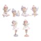 thumbnail image 1 of Figuras de ángeles,Figuras en miniatura de niña de ballet,juguetes,figuras de niña,Figuras de niña Muñecas de juguete Adornos para tartas,Decoración de tarta de bailarina de ballet para, 1 of 9