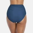 thumbnail image 6 of Alove Women's High Waisted Tummy Control Bikini Bottoms Ruched Sexy Swimsuit Bottoms, 6 of 6