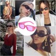 thumbnail image 5 of Gafas de sol cuadradas con montura pequeña de tendencia europea y americana, hechas de PC, 5 of 5
