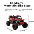 thumbnail image 7 of iRerts 12V Powered Ride on Toys UTV, Kids Ride on Cars with Remote Control, Bluetooth, Music, LED Lights, 4 Wheels Suspension, Kids Cars Electric Vehicles for Boys Girls Ages 3-6 Gifts, Red, 7 of 7
