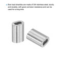thumbnail image 4 of Unique Bargains 3/64' Aluminum Crimping Loop Sleeves, for Wire Rope Sleeves, Silver Tone 70 Pcs, 4 of 5