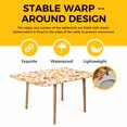 thumbnail image 4 of Orange Leaves Fall Table Cloths for 5 Foot Rectangle Tables, Birds Branches Pine Cones Patio Waterproof Elastic Fitted Tablecloths, Washable Rectangular Table Cover for Camping, 4 of 8