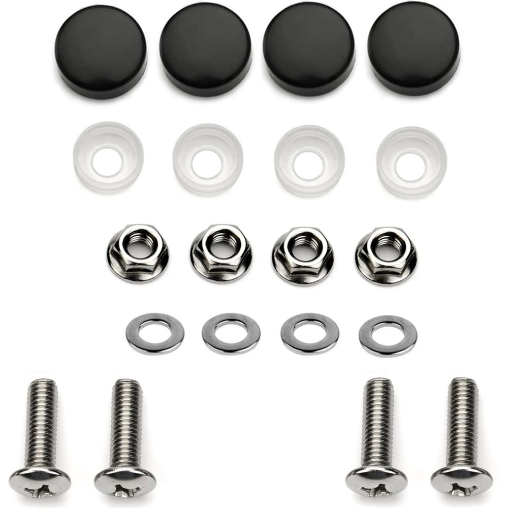 LFPartS Stainless Steel Rust Resistant Motorcycle License Plate Frame