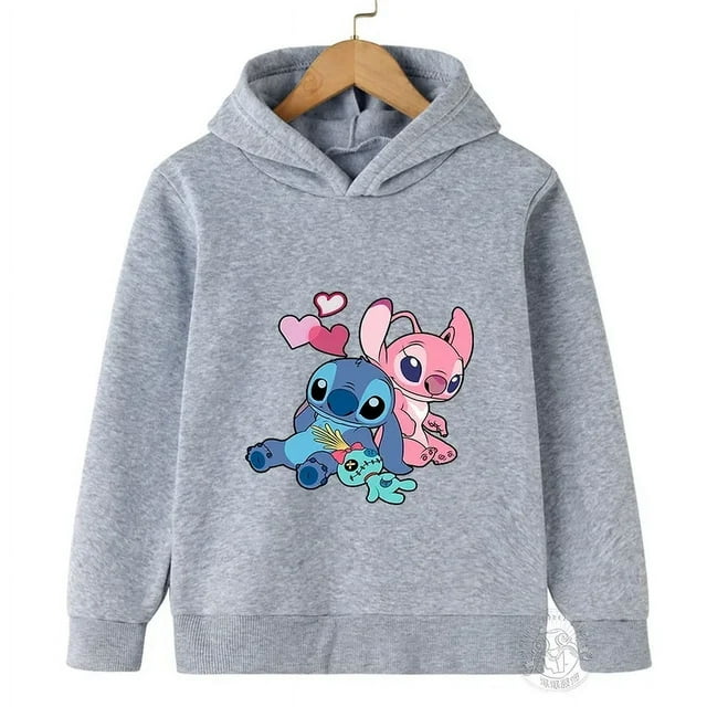 Printemps Automne Disney Stitch Mode de Rue Chandail pour Garçons et Filles Chandail de Sport pour Enfants Extérieur Enfants Chandail à Capuchon Couleur de l'Image11 130