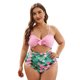 thumbnail image 4 of Traje de baño de una pieza de talla grande para mujer, traje de baño con control de barriga, corbata cruzada, correas anchas Zhivalor CZMR-ZC336-3, 4 of 6