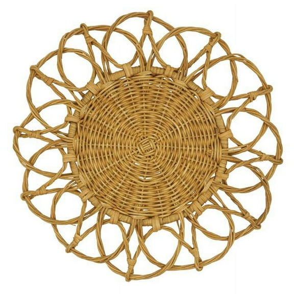 Saro Lifestyle Twisted Rattan Placemat (Set of 4)