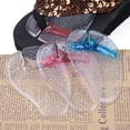 thumbnail image 4 of 3 pares de medias plantillas con patrón de mariposa Inserciones de gel cómodas Plantilla frontal Cojín de zapato transpirable para faldas Tacones altos (rojo azul transparente), 4 of 6