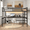 Black, variant on Queen Size Loft Bed with Power Outlet and LED Lights, Metal Loft Bed with Desk and USB, Space Saving, Noise Reduced, No Box Spring Needed, White