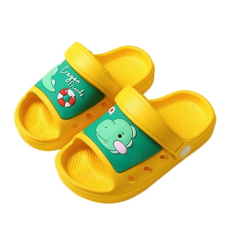 

Binmer Kid S Cute Beach Slippers Sandals Boys Girls Clogs Non-Slip Dinosaur Water Shoes