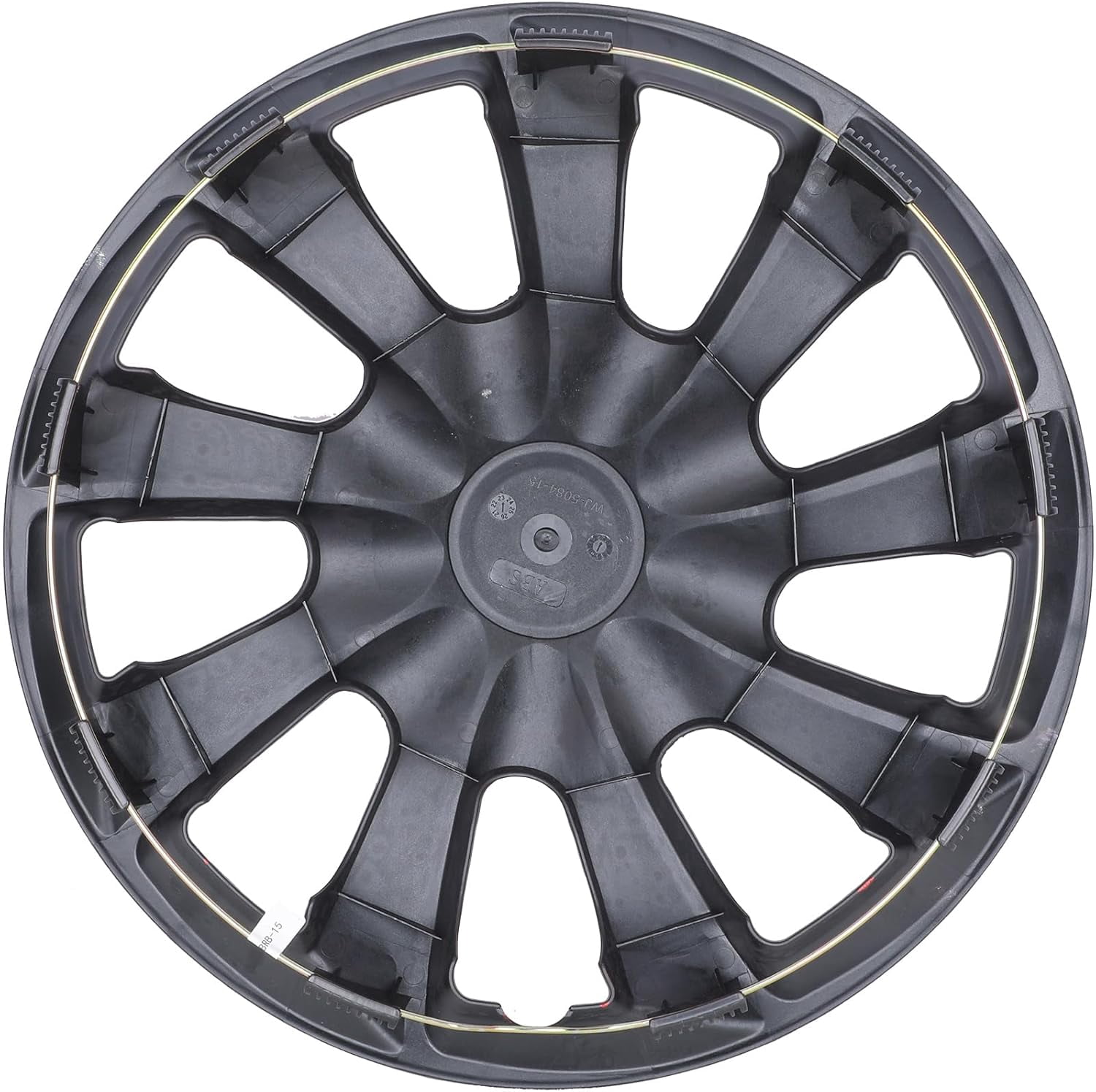 4-Pack 17 inch Wheel Rim Cover Hubcaps,Special Design Fashion Shape Replacement Hubcaps,Car Truck SUV Wheel Hub Accessories(White Lacquer& Black Lacquer)