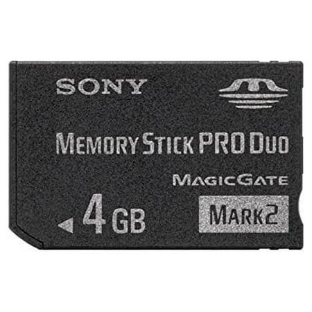 Image of Used Sony Memory Stick Pro Duo Mark 2 Memory Card 4 GB 4GB 4 Gig For Digital Camera Sony Cybershot Cyber-Shot / Alpha Series