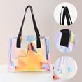 thumbnail image 2 of Unique Bargains Ribbon Printed Gift Bag with Handles Multicolor 9.84"x3.15"x7.87", 2 of 5
