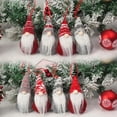 thumbnail image 4 of Adornos navideños de Papá Noel con gnomo de sombrero rojo 2023 Muñeco sin rostro Adornos navideños para el hogar Feliz año nuevo 2023, 4 of 5