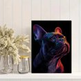 thumbnail image 2 of French Bulldog Neon Pop Art Canvas Print, Trendy Pet Wall Art for Living Room Bedroom Office Cafe Home Decor, 2 of 8