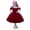 Red, variant on Xihbxyly Casual Dress for Girls Kids Girls Princess Bridesmaid Pageant Gown Birthday Party Wedding Dress