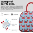 thumbnail image 3 of Lunch Bag Lunch Box for Women Reusable Insulated Lunch Bags,Water-Resistant Lovely Cartoon Crab Cooler Lunch Tote Bag, Large Capacity for Work Travel Picnic, 3 of 6