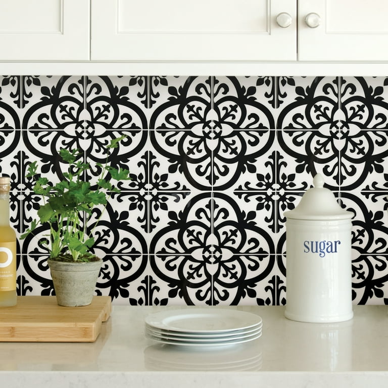 InHome Avignon 10 in. x 10 in. Peel and Stick Resin Backsplash Tiles (4-Pack) InHome Avignon 10 in. x 10 in. Peel and Stick Resin Backsplash Tiles (4-Pack)