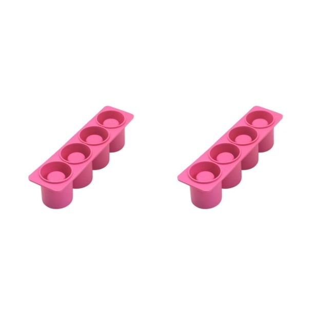 Inteprter Herramientas para cubitos de hielo de 4 agujeros, bandeja de moldes de silicona de fácil liberación, multiherramienta reutilizable Type1 NO1