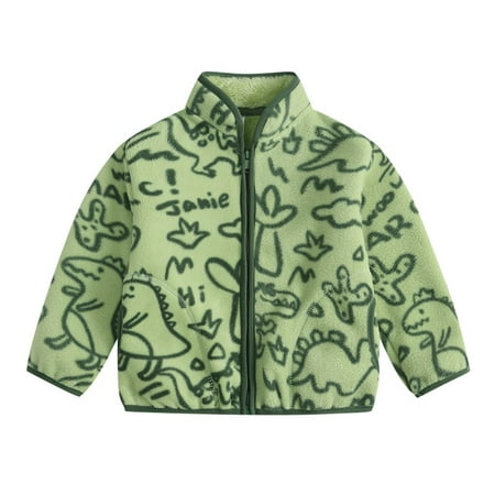 

Toddler Jackets for Girls Double Fleece Coat Spring 2024 New Spring Autumn Fleece Girls Jackets 18M-24M