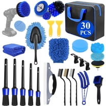 cyrico 30PCS Car Detailing Kit, Car Wash Brush Set and Auto Detailing Tools for Interior Exterior Wheels,Professional Car Care Kit