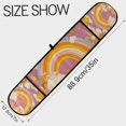 thumbnail image 3 of Yayeee Double Oven Mitt Kitchen Heat Resistant Baking 35" x7" Quilted Glove, Purple Retro Rainbow, 3 of 6