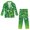 Clover, variant on Dual Front Pockets Boys Suit Set for Wedding Party, Polyester Fabric Soft Single Button Boys' Formal Suit, Aircraft Route Pattern Design