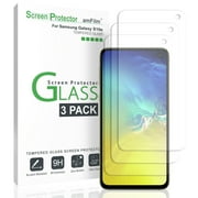Galaxy S10e Screen Protector Glass (3 Pack) - amFilm Case Friendly Tempered Glass Screen Protector Film for Samsung Galaxy S10e