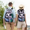 thumbnail image 4 of Goofa The Nightmare Before Christmas Pattern Durable Canvas Daypack - High-Quality Vintage Backpack, Compact & Versatile for Travel and Everyday Use-Small, 4 of 5