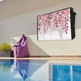 thumbnail image 6 of Outdoor TV Cover 30 to 32 Inches, Pink Eucalyptus Leaves Abstract Branch Farmhouse Retro Leaf Waterproof TV Cover with Remote Control Pocket, Flat Screen TV Cover Protector for Outside TV, 6 of 6