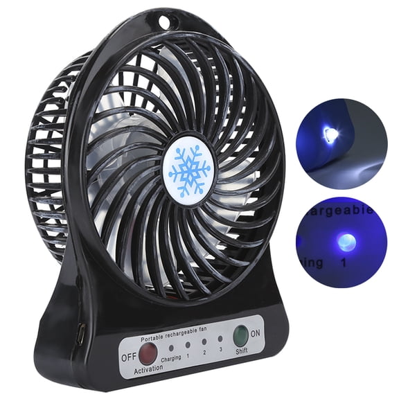 Mini ventilador De Escritorio, Ventilador De Mesa Portátil Con Control Inteligente De 1200mAh, Escritorio Recargable Para Cama Al Aire Libre