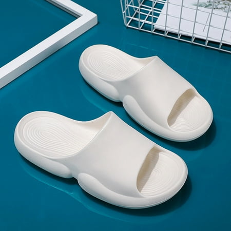 

Zanvin Womens Sandals Clearance Summer Couple Women Men Slippers Fashion Casual Thick Bottomed Bathroom Bath Shoes White 45