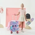 thumbnail image 5 of Kids Carry on Luggage Sets Cute Hardshell Suitcases for Girls with Wheels Airline Approved 16 Inch Suitcase with Travel Pillow Bear, 5 of 6