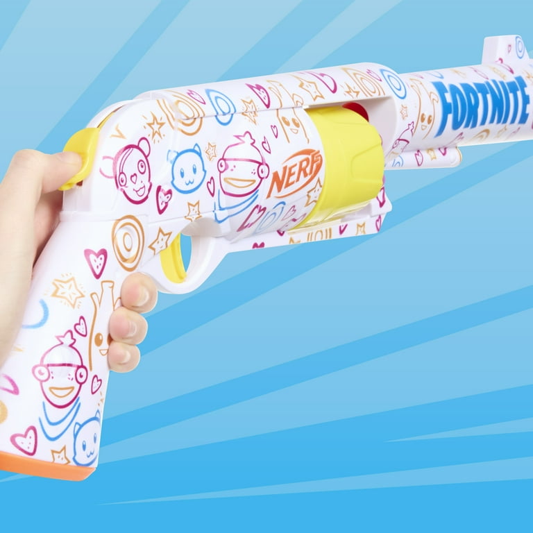 Nerf Fortnite Frenz 4 Ever Foam Dart Blaster, Unlock Code, 6-Dart