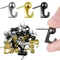 thumbnail image 4 of 10 Heavy Duty Zinc Alloy Wall Hooks, Rustproof Push Pins for Corkboards, Space Saving Mounts, 4 of 8