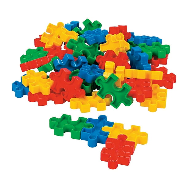 Puzzle Shaped Block Set (50Pc) - Toys - 50 Pieces - Walmart.com