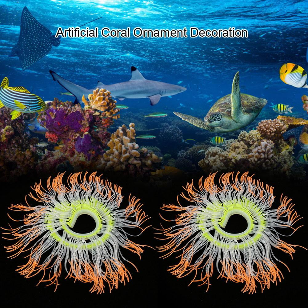 Pet Supplies 2 X Artificial Coral Reef Coral Aquarium Decoration