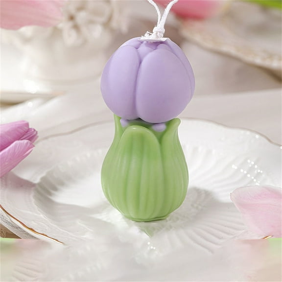 Candle*1 Clearance! Mother'S Day Scented Candles Atmospheric Small Candles Candles Set Floral Shaped Candles