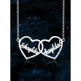 thumbnail image 4 of Custom Couple Simple Love Stainless Steel Name Necklace Mother's Day Father's Day Valentine's Day To Commemorate Graduation Bestie Friend Birthday High-End Name Pendant Gift, 4 of 5