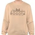 thumbnail image 2 of Skyline Bogota Colombia Sweatshirt Unisex X-Large Sand, 2 of 5