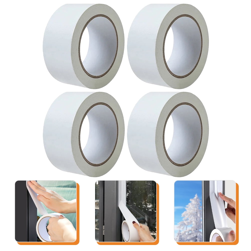WORGEOUS 8 Rolls  Weather Stripping Door Seal Window Weather Tape Window Sealing Isolation Tapes