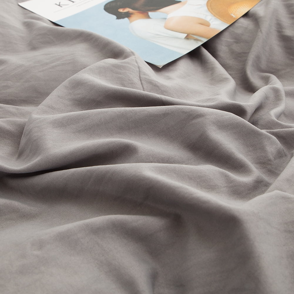 Move Over Light Grey Pom Poms Pillowcases Queen, Grey Pillowcases Set of 2, 100% Washed Microfiber