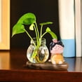 thumbnail image 2 of GUOOL Tang Lady Vase Hydroponique avec Figurine en Résine Stand Moderne Terrarium Verre Vase StyleC, 2 of 9