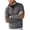 Dark Gray, variant on Quarter Zip Pullovers for Men Elbow Patch Long Sleeve Stand Up Collar T-Shirts Color Block Casual Polos Shirts Fall Winter Lightweight Sweat Shirt Gray S