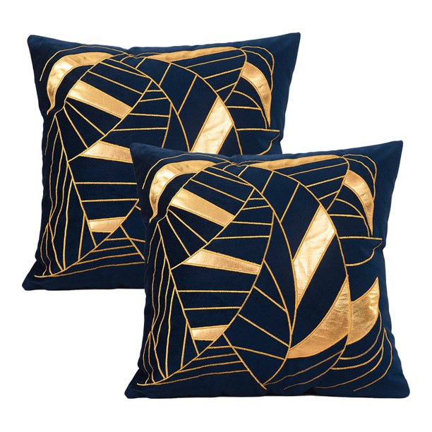 Funda de cojín a rayas de cuero de 18x18 ", 2 uds., funda de almohada de lujo europea para sofá, sala de estar, dormitorio, decoración de coche