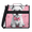 Green, variant on Jiaoprinted Wildflowers Cat Daisy Spring Zipper Binder, Cute Cat 3 D-Ring Binder, Multi-Pocket Expanding Organizer Bag with Handle and Shoulder Strap for Travel Work